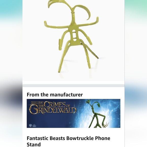 Fantastic Beasts and Where to Find Them Bowtruckle Phone Stand - Picture 4 of 4